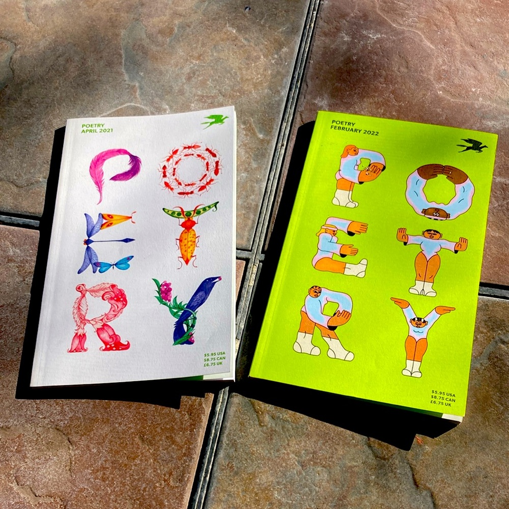 Two copies Poetry magazine N w/o codes